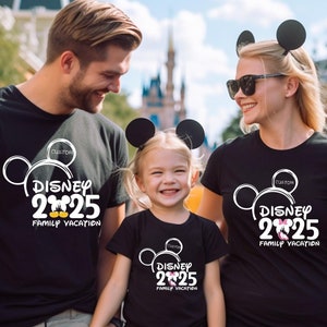 Disney Trip 2025 custom shirts, Disney Matching Shirts with Custom Name, Disney Trip Shirts, Disney Family Matching Shirt,Disney Group Shirt