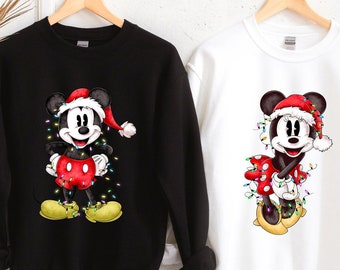 Felpa natalizia di Topolino e Minnie