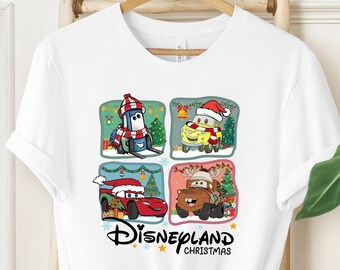 Disneyland Cars Shirt, McQueen Mater Christmas T-shirt