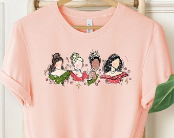 Christmas Princess Shirt, Xmas Girl Shirt, Disney Xmas Princess Tee, Disney Christmas Trip Tee, Xmas Vacation tee