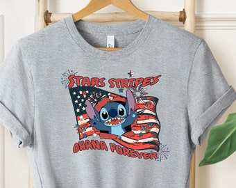 Stitch 4th Of July shirt, Stitch Star Stripes Shirt, Disney Usa Flag Shirt, Disney Independence Day Shirt,