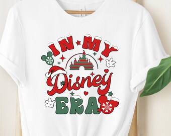 W mojej koszulce Disney Era Christmas, Disney Trip, kolorowa koszulka wakacyjna, estetyczna koszulka Disney, koszulka Disneyworld, rodzinna koszulka Disney