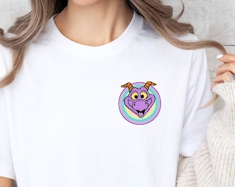Camisa de colores cómodos vintage de Disney - Camisa de Disney - Camisa de Disney Epcot - Camisa retro de Epcot 1980 1990 - Camisa vintage de Disney.
