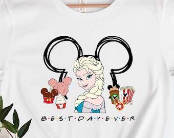 Princess Elsa Best Day Ever Shirt, Disney Princess Elsa Shirt, Disney Snack Shirt, Team Princess Tee, Disney Group Shirt, Girls Trip Shirt.