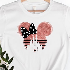 Rose Gold Minnie Shirt,Disney Rose Gold Minnie Ears Shirts,Minnie Ear Shirt, Disney Ear Shirt for Women
