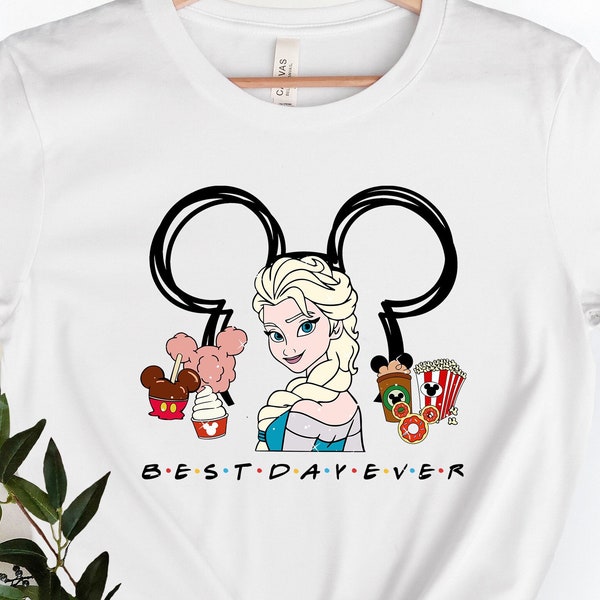 Princess Elsa Best Day Ever Shirt, Disney Princess Elsa Shirt, Disney Snack Shirt, Team Princess Tee, Disney Group Shirt, Girls Trip Shirt.