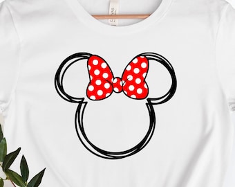 Minnie Ears Shirt,Disney Minnie Shirt For Women,Disney Minnie Mouse Shirt,Disneyland Minnie Shirt