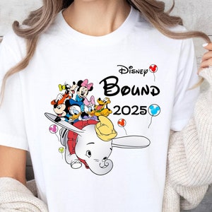 Disney bound 2025 Shirt, Mickey & Friends Shirts, Dumbo Disney Bound Shirt, Disney Group Shirt,Custom Disney Shirt