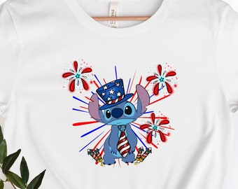 Stitch Shirt, Disney 4th of July Shirt, 4th of July Disney Vacation Shirt, Stitch 4th of July Shirt, Disney Patriotic Shirt, 4th of July