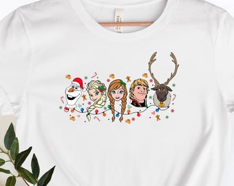 Frozen Christmas Shirt, Olaf Weihnachtsshirt, Elsa Weihnachtsshirt, Disney Frozen Shirt, passendes Weihnachtsshirt, Disney Charakter Shirt.