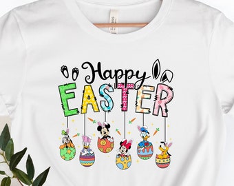 Disney Easter Shirts, Mickey And Friends Easter Shirt, Disney Easter Bunny Shirt, Disneyworld Easter Vacation Shirt Easter Family Shirt.