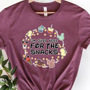 Disney Im Just Here for the Snacks Shirt, Disney Snacks Shirt, Disney Food n Drink, Mickey Waffle Tee, Epcot Food Tee, Disneyworld Tee
