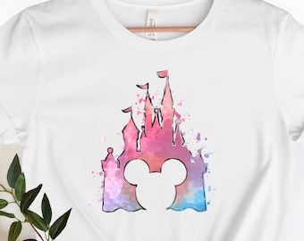 Disney Castle Shirt, Disney Vacation Shirt, Disney Trip Shirt, Disney Family Shirt, Family Vacation Shirt, Disney Watercolor Castle, Disney.