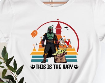 Disney Mandalorian T-Shirt, das ist der Weg Shirt, mandalorian Shirt, Maus Ohren Shirt