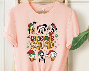 Disney Christmas Squad Shirt, Mickey and Friends Christmas Shirt, Disney Xmas Family Christmas Shirt, Disney Holiday Shirt.