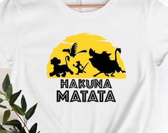 Camiseta Hakuna Matata: Camiseta retro de vacaciones familiares de Animal Kingdom