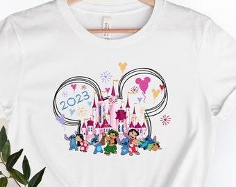 Maglietta Disney 2025 Lilo And Stitch, Maglietta Stitch, Maglietta Stitch carina, Maglietta Disney Valentine Trip, La migliore maglietta per bambini, Maglietta Ohana Valentines