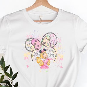 Disney Aurora Princess Shirt, Sleeping Beauty T-shirt, Disney Watercolor Tee, Disney Girl Trip, Princess Shirt, Disney Family Trip,