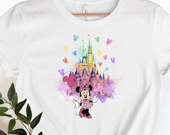 Disney Minnie Balloon Shirt, Minnie Castle Shirt, Minnie Balloon Shirt, Minnie Ear Shirt , Cute Minnie Shirt, Disney Shirt , Minnie Shirt.