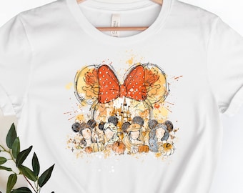 Disney Princess Fall Castle Shirt, Disney Watercolor PrincessTee, Disney Fall Princess Pumpkin Shirt, Disney Family Trip, Princess Castle.