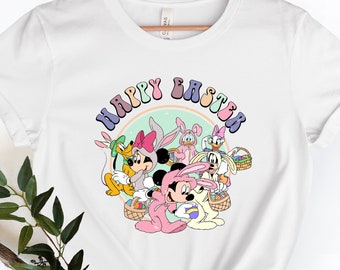 Disney Easter Shirts, Mickey And Friends Easter Shirt, Disney Easter Bunny Shirt, Disneyworld Easter Vacation Shirt Easter Family Shirt.
