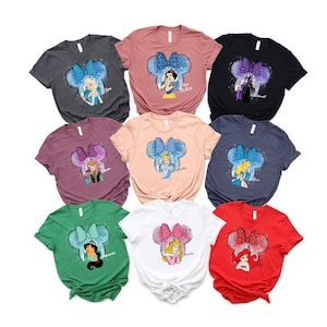 Disney Princess Shirt, Cinderella Sweatshirt, Snow White Tee, Little Mermaid Tee, Rapunzel Tee, Aurora Shirt, Moana Tee, Mickey Castle Shirt