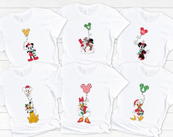 Disney Christmas Friends Shirt, Mickey Christmas Shirt, Christmas Lights Shirt, Holiday Christmas Gifts, Disney Trip Shirt, Disney Christmas
