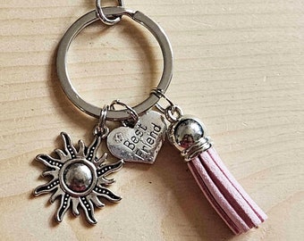 BEST FRIEND Keychain / Friendship key ring / Tassel Keychain / Keychain / Gift
