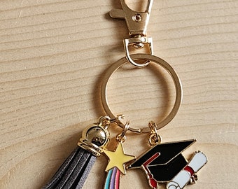 GRADUATION Keychain / Celebration key ring / Tassel Keychain / Keychain / Personalized Gift