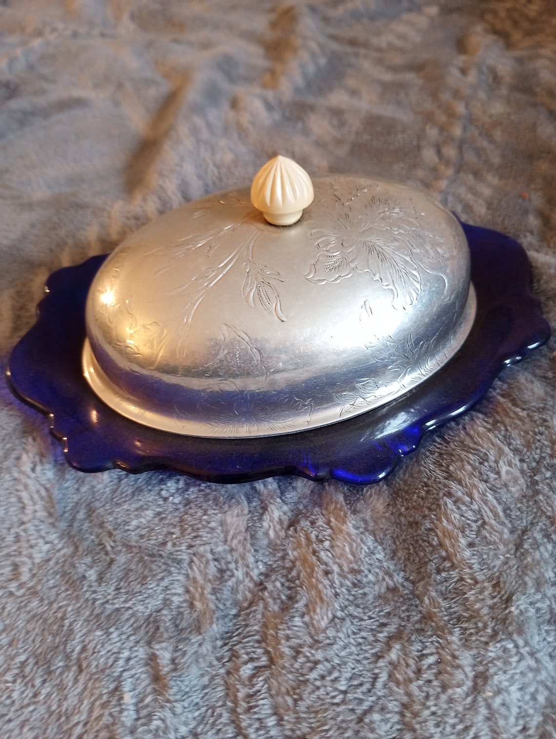 Vintage Covered Butter Dish Etsy
