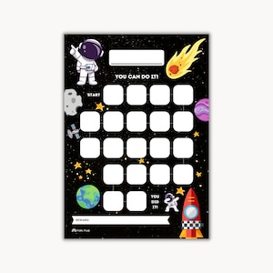 Printable Space Reward Chart | Space Sticker Chart | Kids Reward Chart | Kids Sticker Chart | INSTANT DOWNLOAD