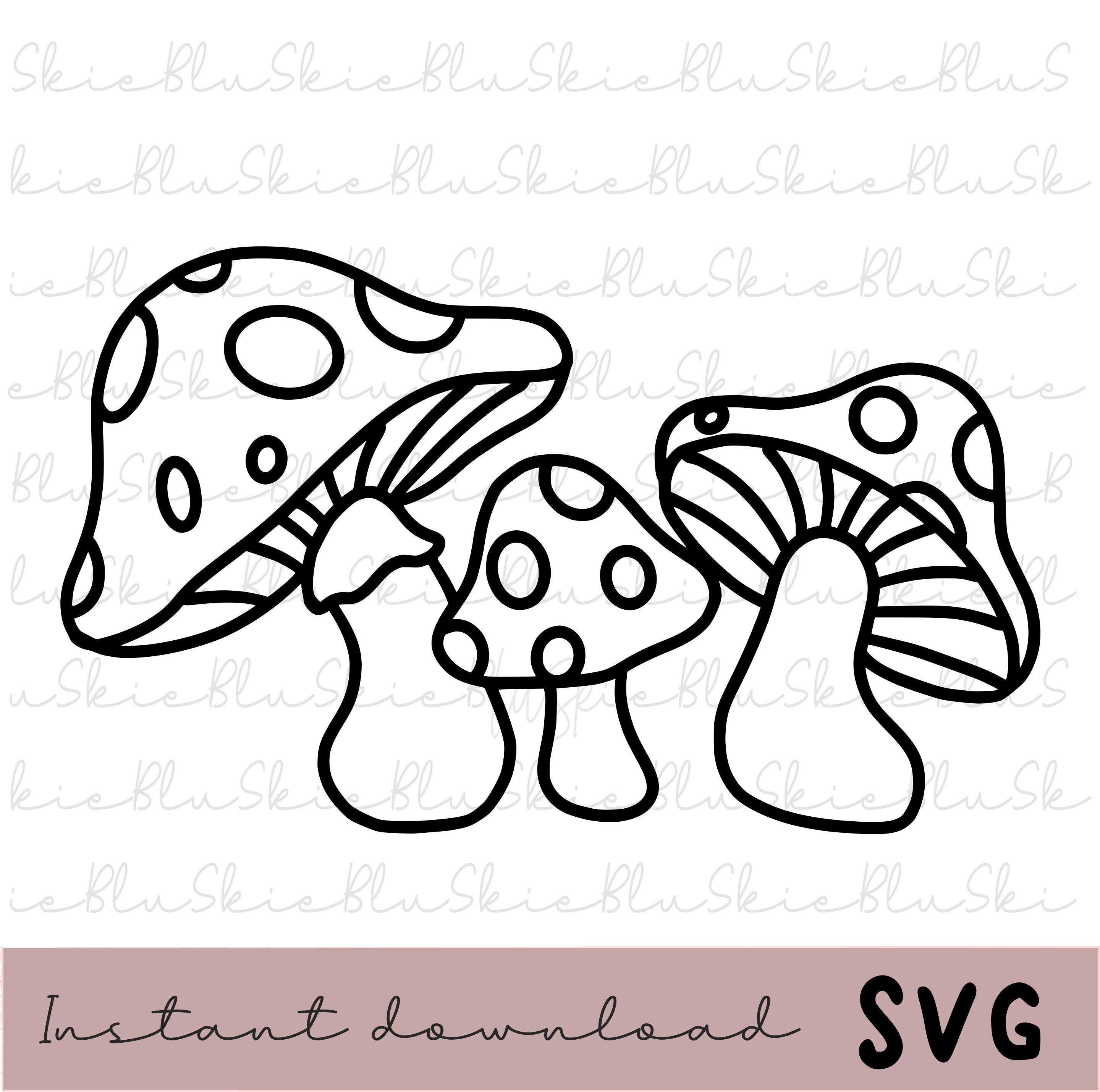 Mushroom SVG File Digital Download - Etsy