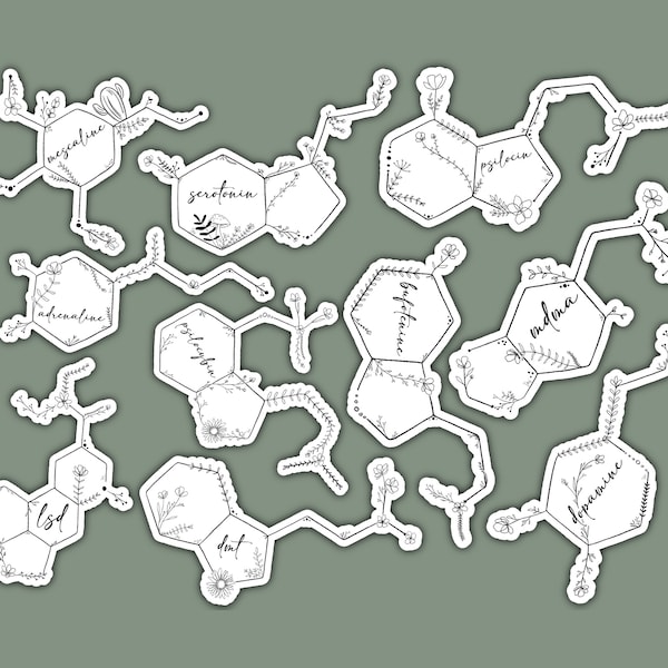 Molecules stickers