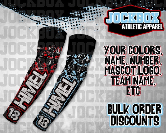 Custom Athletic Arm Sleeve Baseball Softball Basketball Volleyball