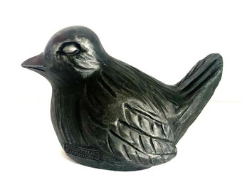 Beekman Farmhouse Weighted Bird für Türstopper oder Briefbeschwerer Harz Look Gusseisen