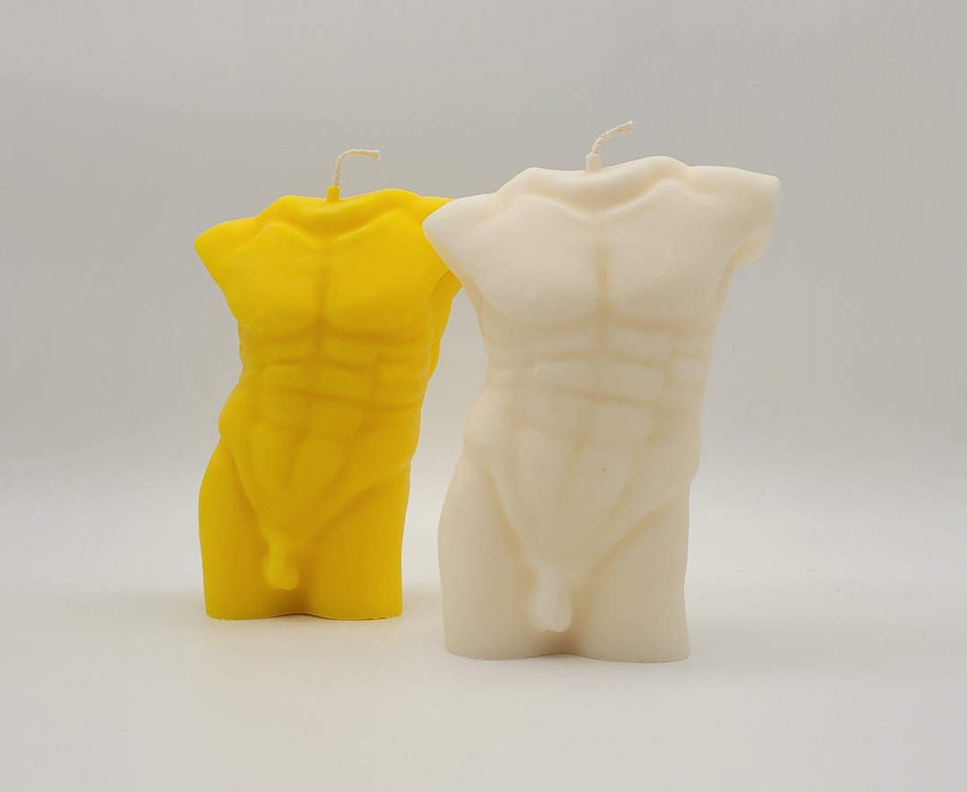 XL Body Candle Men's Body Candle Made of Soy Wax 100 Etsy