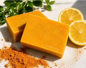 Turmeric Honey Goat Milk Soap | Handmade Natural Soap Bar | Moisturizing Skin Care Gift