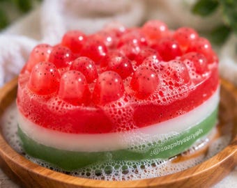 Watermelon Soap Bar | Handmade Fruity Soap | Cute Summer Self Care Gift