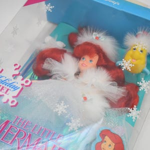 Tyco The Little Mermaid Ariel Holiday with Flounder Disney Princess 1990s
