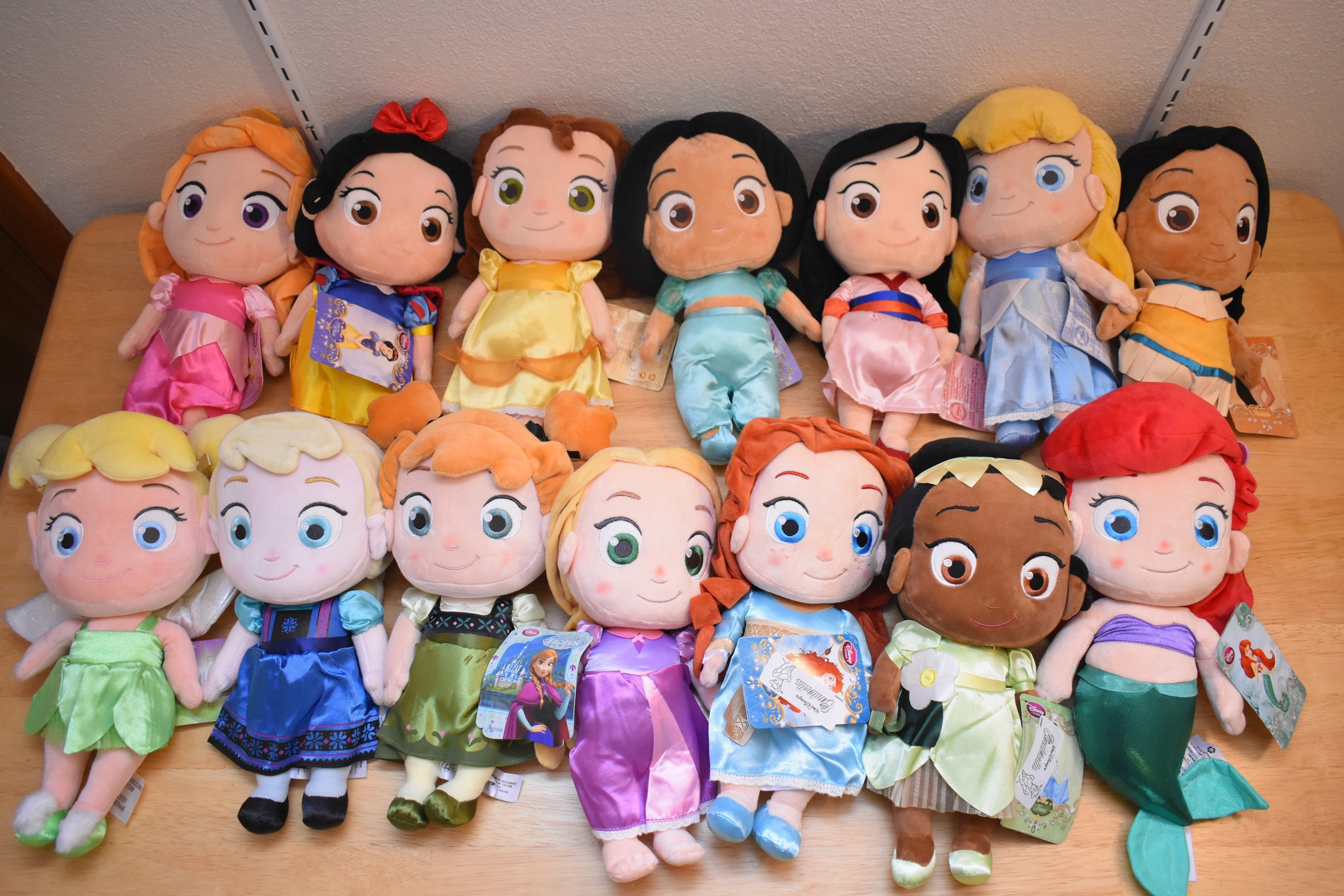 HOLD for Valerie- PICK ONE! Disney Toddler Princess plush doll 12 big head  baby doll New with tag
