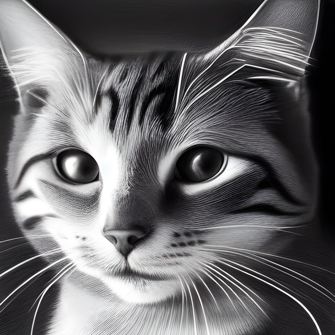 Printable Cat Art Etsy