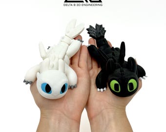 Toothless & Light Fury - 3D-geprint - Fidget - How to Train Your Dragon - HTTYD - Night Fury Toy