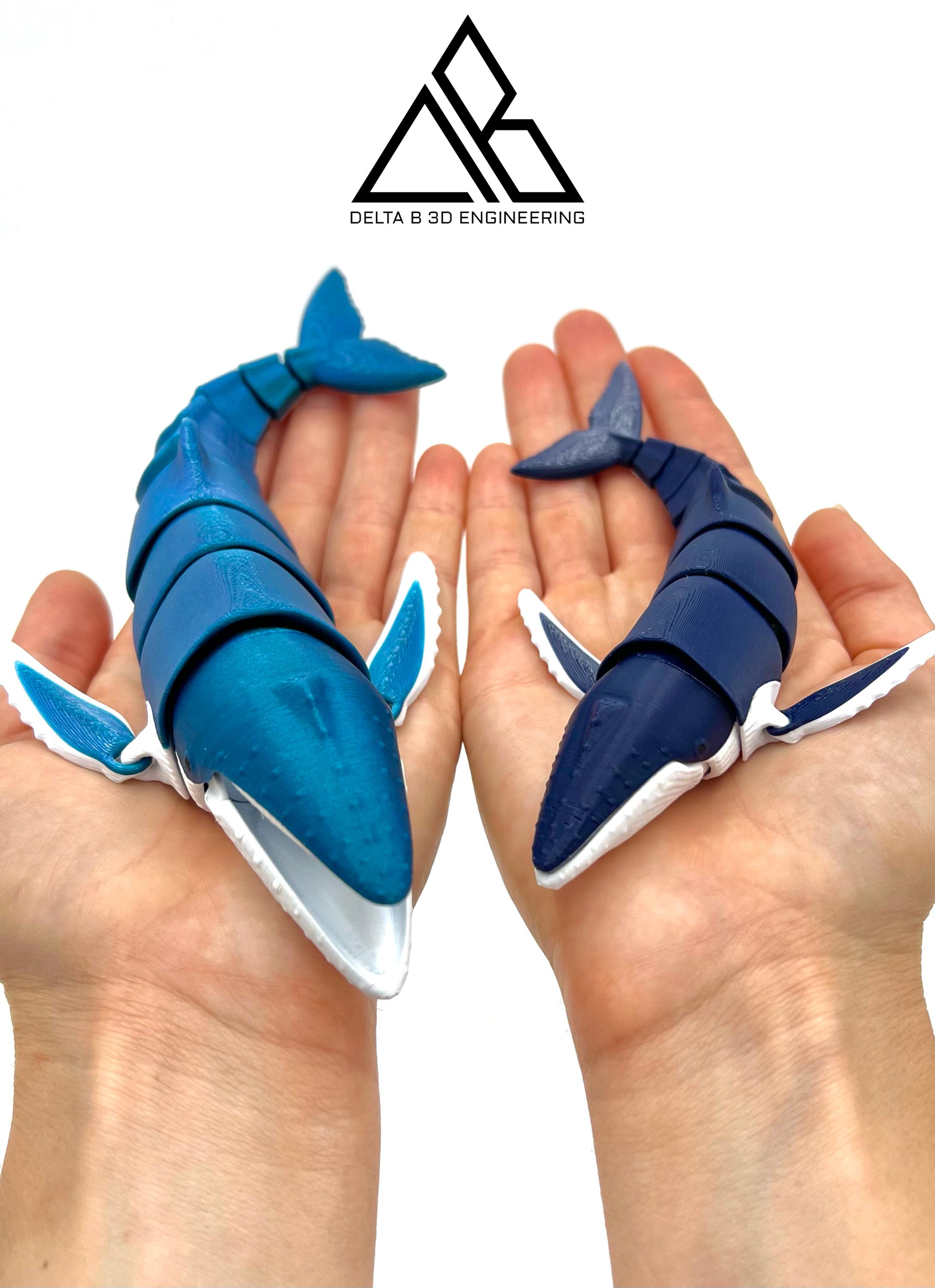 置物 WHALE Humpback Whale Fidget Toy - Articulated Humpback Whale - Desk