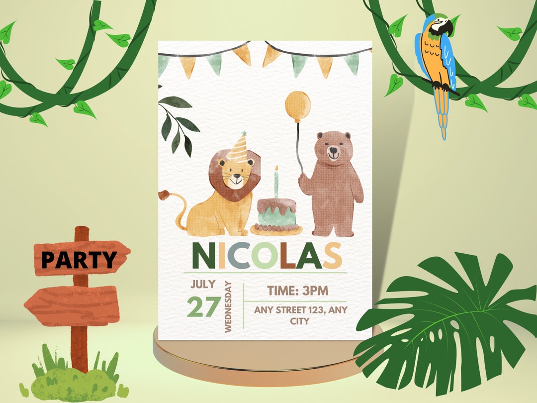 Party Invitation Template Printable Shopdigitalinvites Etsy Party Invitation Template Printable Shopdigitalinvites Etsy
