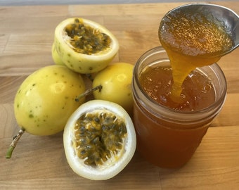 Organic Homemade Tropical Passionfruit Lilikoi Jelly Made in Hawaii