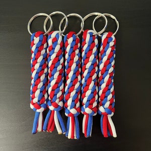 American Flag Custom Paracord Keychain/Keyring USA