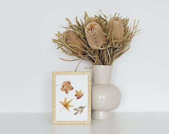 Autumn Leaves Digital Download, Autumn Printable, Thanksgiving Wall Printables, Wall Digital Art, Thanksgiving Art, Pumpkin Printables