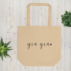 Yia Yia Tote, Yia Yia Tote Bag, Grandma Tote, Tote for Yia Yia, Mothers Day Gift, Gift for Grandma,Cute Yia Yia Tote, YiaYia Gifts