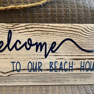 Beach house sign