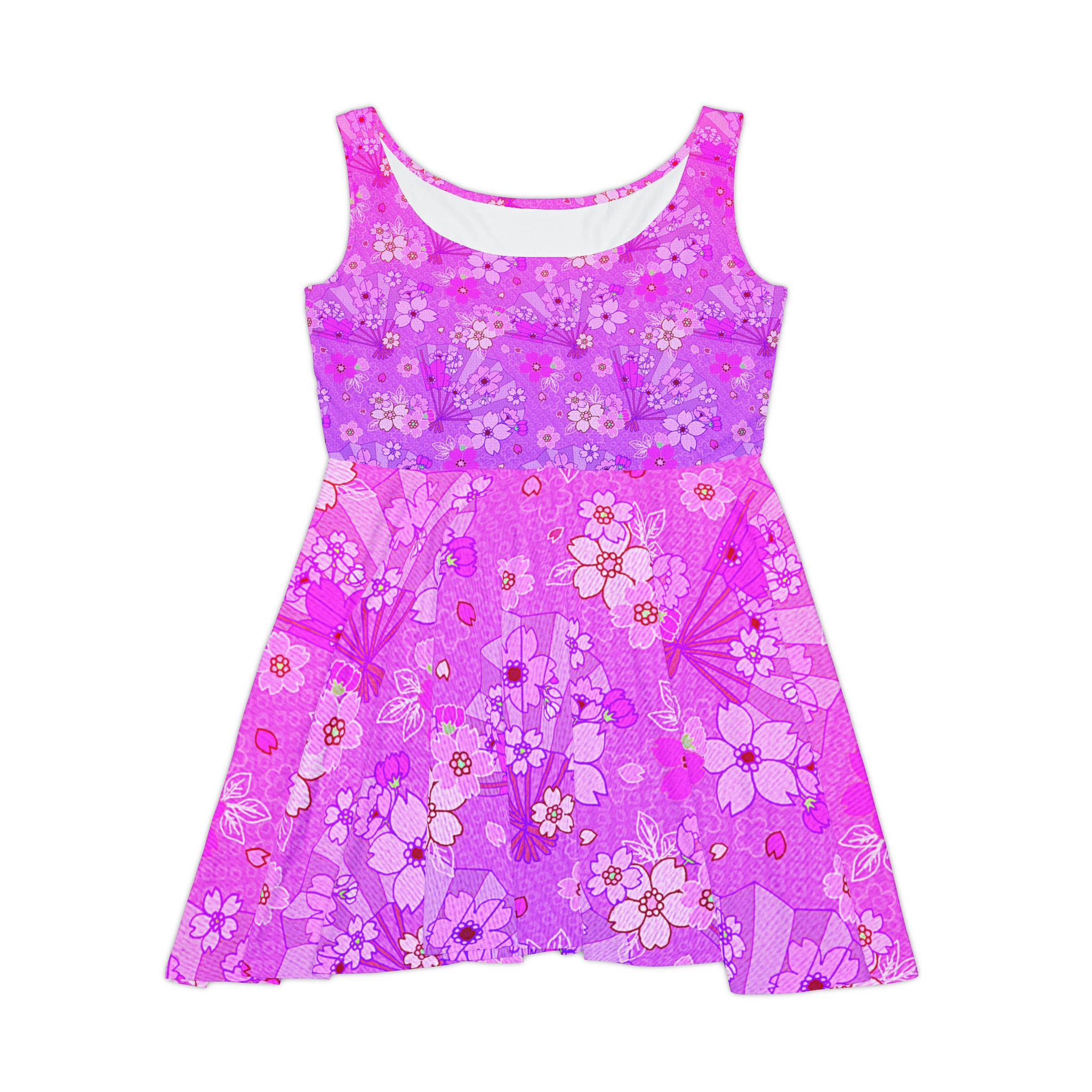 Denim Peony Dress